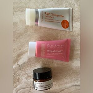 NEW Kate Somerville ExfoliKate, Skinn Wrinkle Soak, Perricone MD Moisturizer